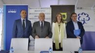 Miguel Ángel Paredes, Francisco Gómez, Olga García y Javier Hergueta en la rueda de prensa celebrada en Casa Mediterráneo - Foto: María Gilabert / Revista Casa Mediterráneo.