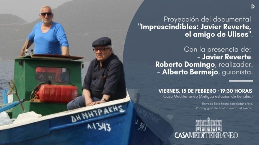 Cartel de la proyección en Casa Mediterráneo.