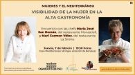 Cartel del evento 'Visibilidad de la mujer en la alta gastronomía'.
