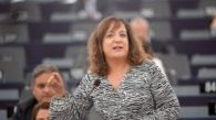 Iratxe García en el Parlamento Europeo.