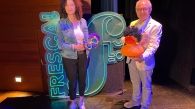 Alicia Garijo y Abel Guarinos durante la presentación de FRESCA!