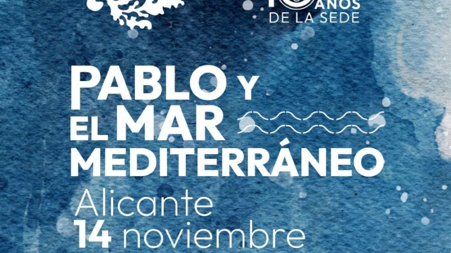 Cartel de las jornadas sobre Picasso y el Mediterráneo.