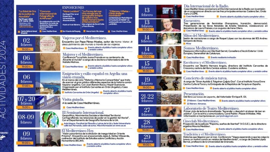 Programación de febrero  de 2024.