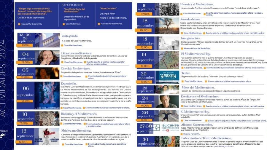 Programa de septiembre 2024