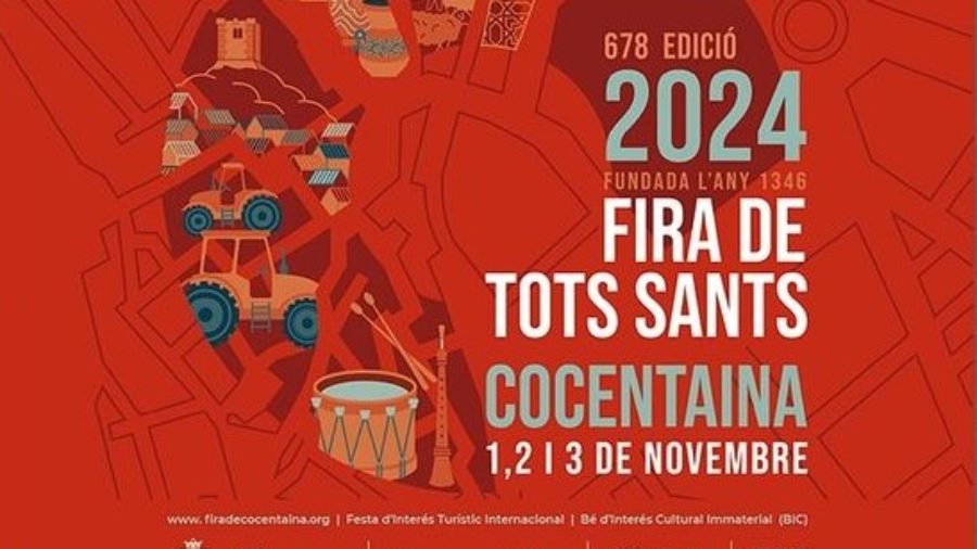 Cartel de la Fira de Tots Sants de Cocentaina 2024.
