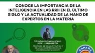 Cartel de la mesa redonda sobre el papel del espionaje en las relaciones internacionales.