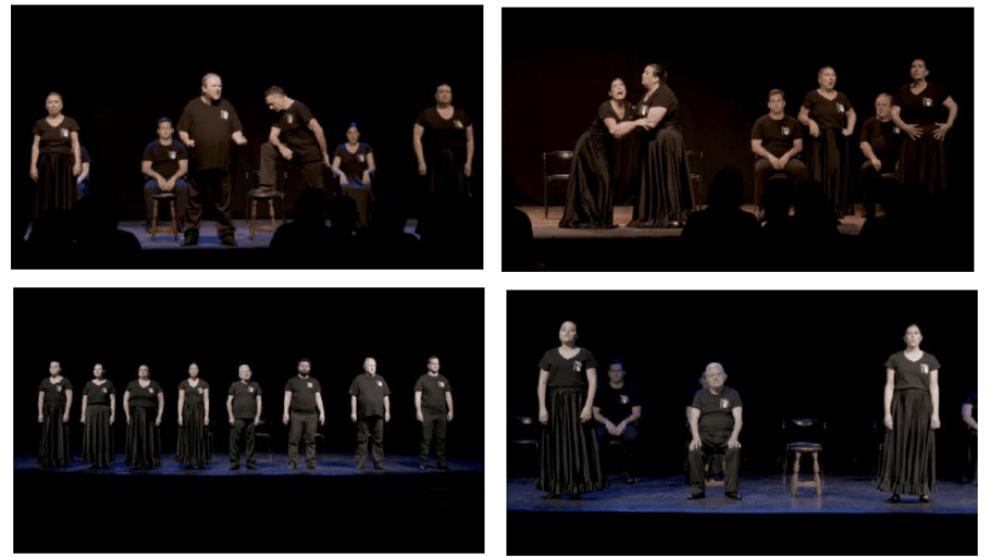 Escenas de 'Teatro en la guerra'.